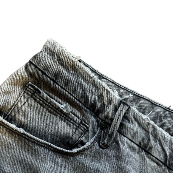 Good American Jeans 16 Good Girlfriend High Waist GGHNH602BT Distressed Black - Picture 3 of 8